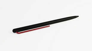 Карандаш Pininfarina GrafeeX с красным клипом в чехле из переработанной кожи