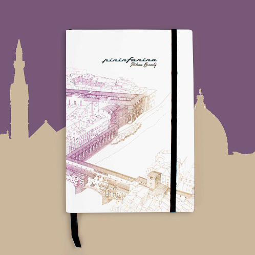 Тетрадь Pininfarina Stone Paper ITALIAN BEAUTY FIRENZE 14х21см каменная бумага, 64 листа, линованная