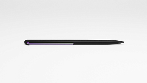 Карандаш Pininfarina GrafeeX с фиолетовым клипом в чехле из переработанной кожи