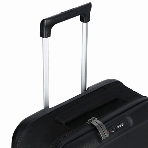 Чемодан складной Rollink FLEX LIGHT 55x40x20 см, 4 колеса, черный