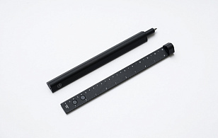 НАБОР 2 в 1: Шариковая ручка и линейка SLIDE BLACK