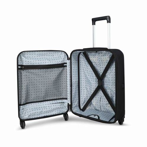 Чемодан складной Rollink FLEX LIGHT 55x40x20 см, 4 колеса, светло-серый