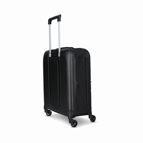 Чемодан складной Rollink FLEX LIGHT 55x40x20 см, 4 колеса, черный