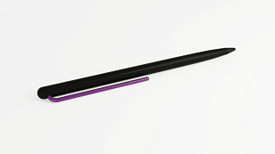 Карандаш GrafeeX с фиолетовым клипом в чехле из переработанной кожи