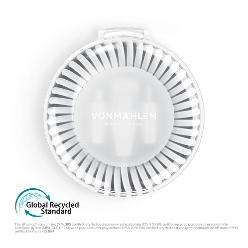 Кабель спиральный в футляре Allroundo eco с быстрой зарядкой, 90 см, белый