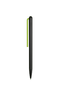 Шариковая ручка Pininfarina GrafeeX с зеленым клипом в чехле из переработанной кожи