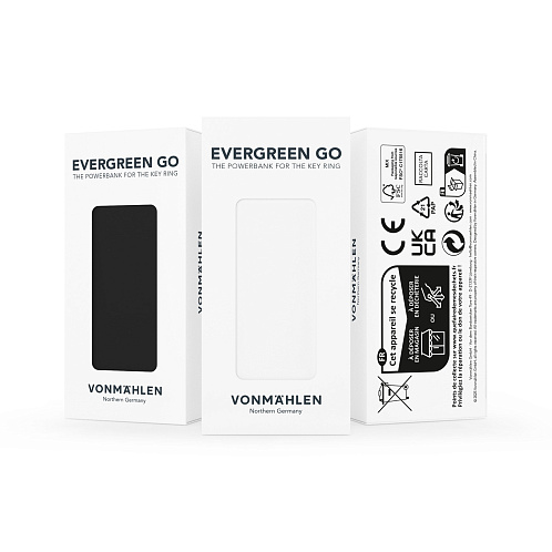 Внешний аккумулятор-брелок VONMAHLEN Evergreen Go, 1000 мАч, черный