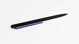 Карандаш Pininfarina GrafeeX с синим клипом в чехле из переработанной кожи