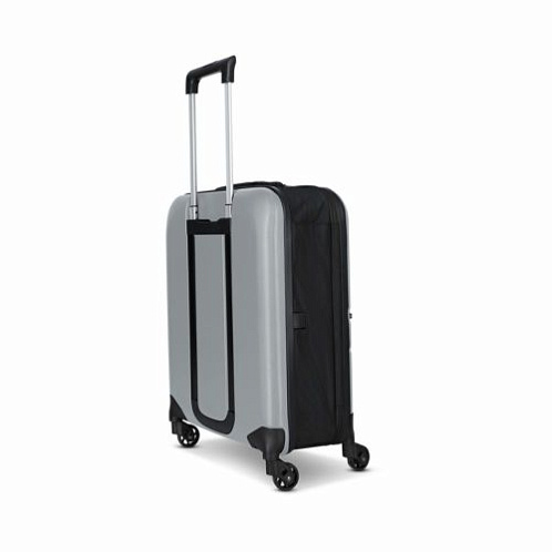 Чемодан складной Rollink FLEX LIGHT 55x40x20 см, 4 колеса, светло-серый