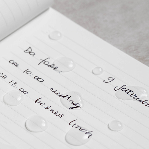 Тетрадь принт Pininfarina Stone Paper черная 14х21см каменная бумага, 64 листа, линованная, твердая обложка