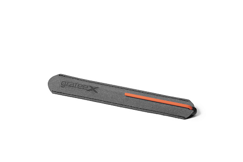 Шариковая ручка Pininfarina GrafeeX с оранжевым клипом в чехле из переработанной кожи