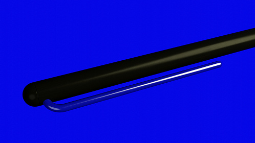 Карандаш Pininfarina GrafeeX с синим клипом в чехле из переработанной кожи