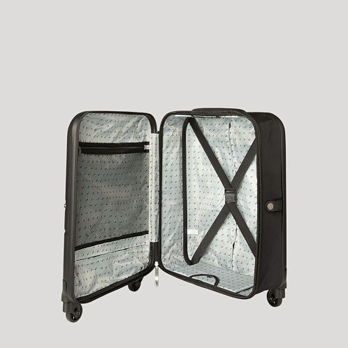 Чемодан складной Rollink FLEX LIGHT 55x40x20 см, 4 колеса, черный