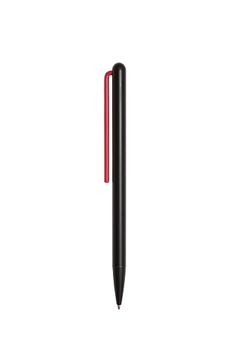 Шариковая ручка Pininfarina GrafeeX с красным клипом в чехле из переработанной кожи